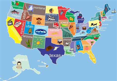 Printable Map Of Us States