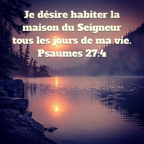 Psaume 27 4 Psaumes Versets Chrétiens Psaume 27
