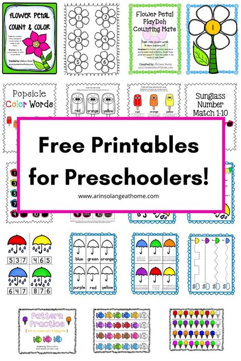 Free Preschool Downloads And Printables Free Printable Worksheet