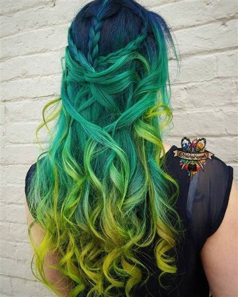 20 gorgeous mermaid hair ideas from vibrant to pastel mermaid hair mermaid hair color green hair