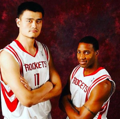 Yao Ming Standing Next To His Newly Adopted Son R Nba
