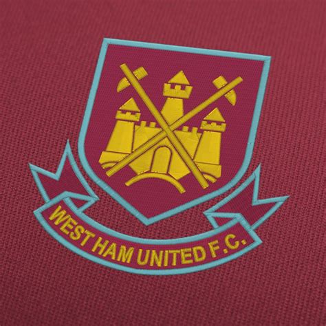 They have also competed in the uefa cup and uefa europa league. West Ham United FC logo Embroidery Design