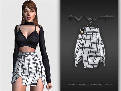 The Sims Resource Clothes Set 85 Skirt Bd326
