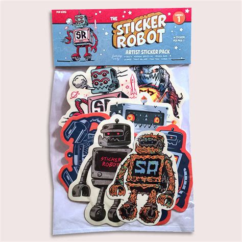 New Artist Sticker Packs Sticker Robot Custom Stickers