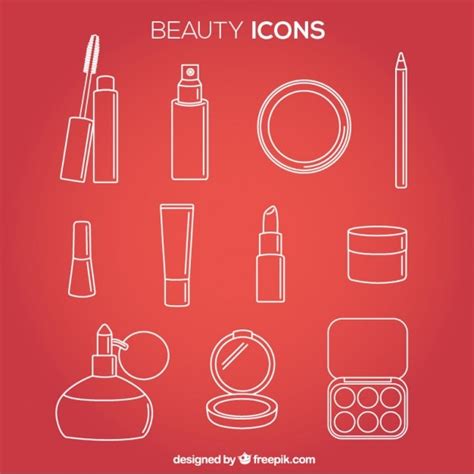 Beauty Icons Vector Premium Download