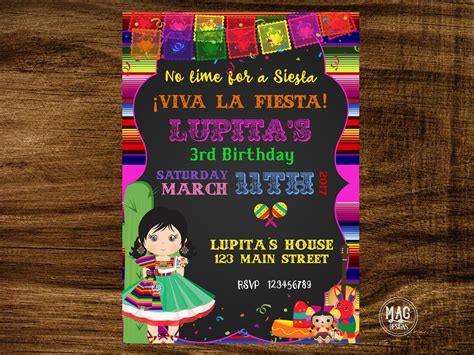 Fiesta Mexicana Invitacion Template Free Returns On Everything In Store