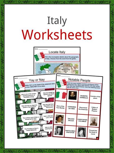 Italian Beginner Worksheets Worksheets For Kindergarten