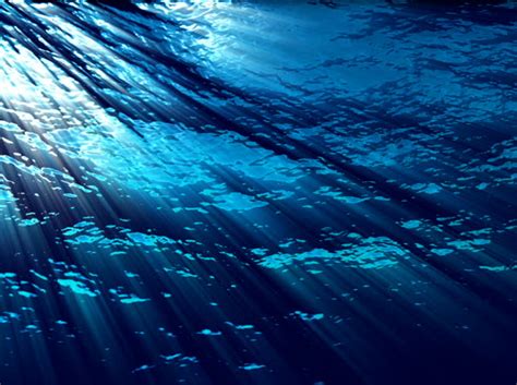 Hd Underwater Ocean Waves Ripple And Flow With Light Rays Loop