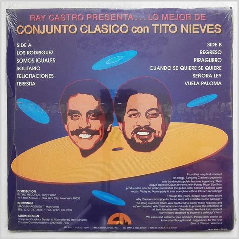 Conjunto Clasico Vinyl Record Latin Salsa Music Lp Latin Music Record