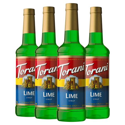 Torani Lime Syrup Bottle 4 X 750 Ml Amazon In Grocery Gourmet Foods
