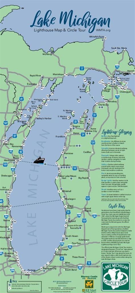 Want To Take A Lake Michigan Lighthouse Tour New Map Shows You How