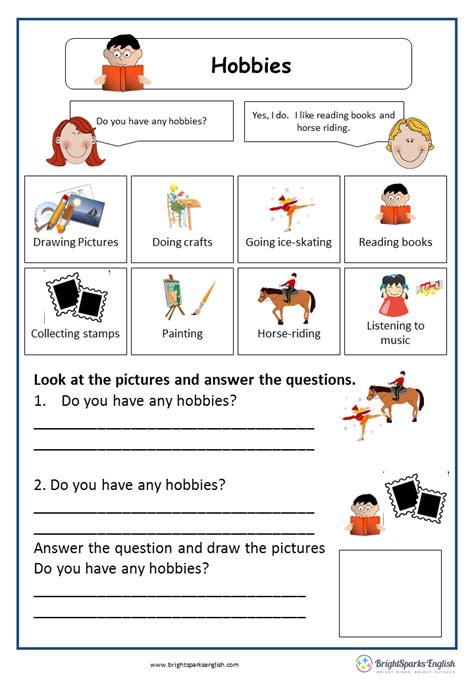 Hobbies Printable English Esl Vocabulary Worksheets Engworksheets Photos
