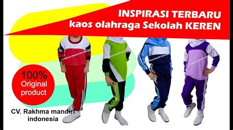 Kaos Olahraga Sekolah Baju Olahraga Sd Mi Tk Paud Model Desain