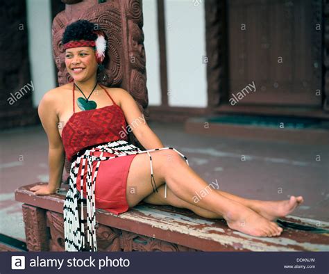 Maori Frau Nordinsel Neuseeland Künstler Adina Tovy Stockfoto Bild 60055713 Alamy