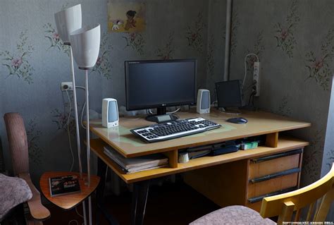 bedroom computer desk  keshon  deviantart