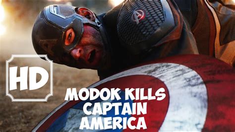Marvels Avengers Modok Kills Captain America Scene Hd Youtube
