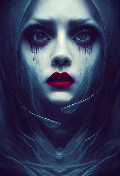 Prompthunt Stunning Sad Ghost Woman Spirit Concept Art Dark