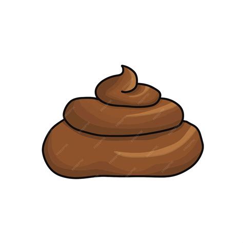 Premium Vector Brown Poop Vector Illustration Pile Of Dog Poo In Flat