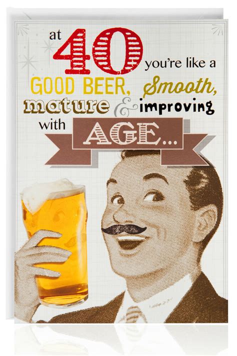 Make this day full of laughter and cheer by sending one of these hilarious and silly 40th birthday wishes funny enough to make anyone smile. 40th Male Birthday Funny Humour Joke Card Greetings Vintage Retro Beer - OTC7510 | eBay