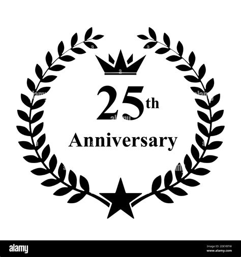 25th Anniversary Stamp Illustration Hi Res Stock Photography And Images