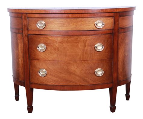 Mahogany Demilune Sideboard Credenza or Chest of Drawers ...