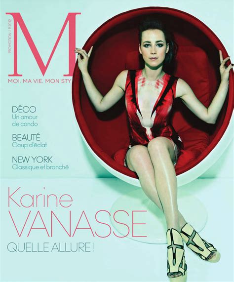 karine vanasse m magazine cover 2012 karine vanasse photo 43314074 fanpop