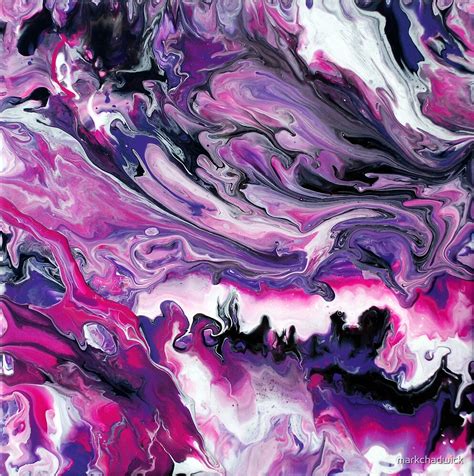 Pink And Purple Abstract Fluid Painting 44 By Markchadwick Redbubble