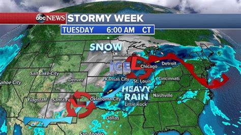Storms Battering Midwest As East Coast Warms Up Abc News