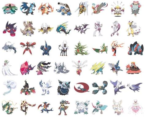 Pokemon Go List Of All Available Mega Evolution Pokemon Shiny Forms