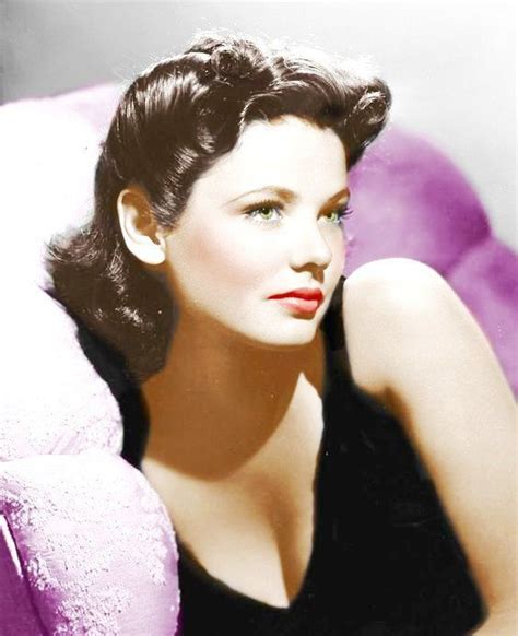 Gene Tierney Old Hollywood Stars Hollywood Icons Old Hollywood Glamour Golden Age Of