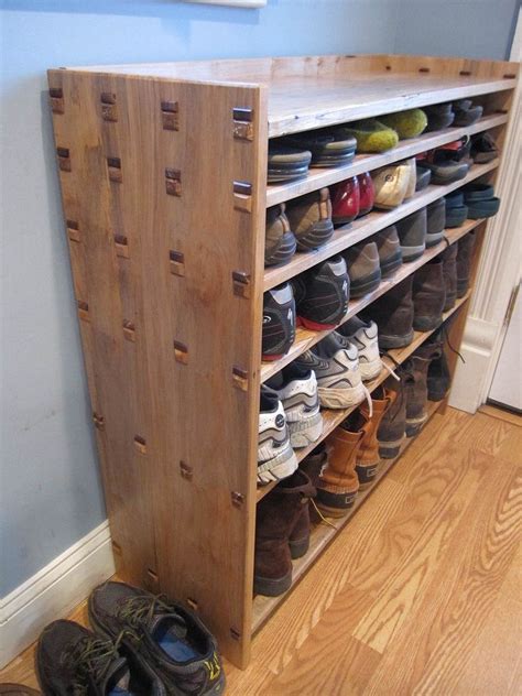 20 Simple Diy Shoe Racks And Organizers Youll Love Diy Shoe Rack Make A Shoe Rack Shoe Rack