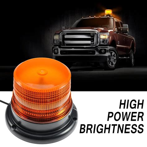 2x Truck Vehicle Led Magnetic Warning Light Strobe Flashing Roof Light