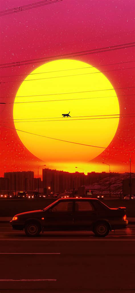1125x2436 Retrosun Iphone XS,Iphone 10,Iphone X HD 4k Wallpapers