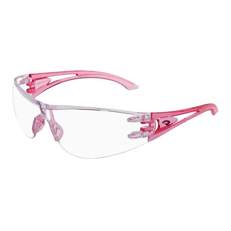 radians optima safety glasses pink clear