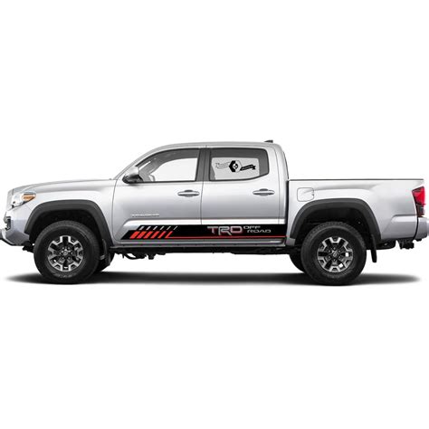 2x Toyota Tacoma Trd Off Road 2021 X P 2 Colors Side Vinyl Decals