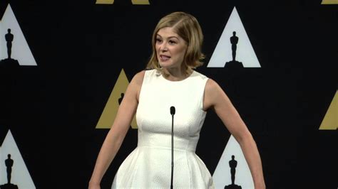Oscars Nominee Luncheon 2015 Rosamund Pike Backstage Interview