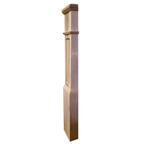 Fp 4091 Primed With Special Species Trim Flat Panel Box Newel Post