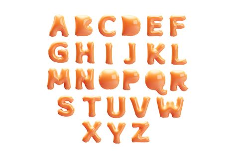 Balloon 3d Font On Behance