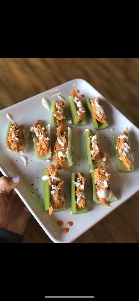 They are low in calories and high in flavor. Great low calorie, high volume snack. Used plain rotisserie chicken and mixed with hot sauce ...