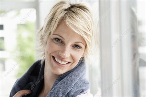Woman Smiling To Camera Stock Image F0040063 Science Photo Library