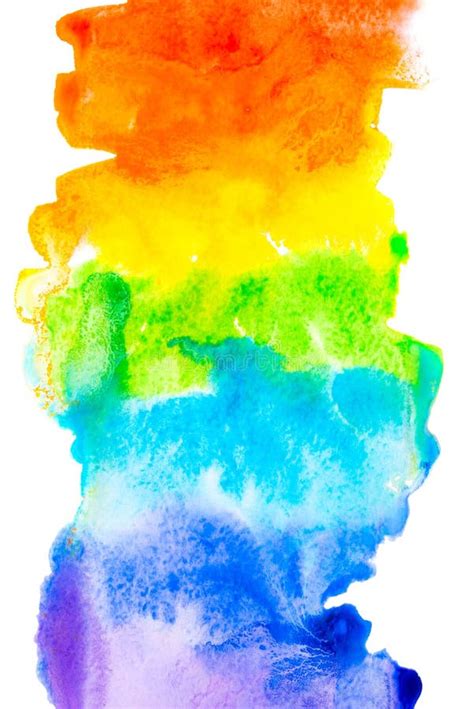 Abstract Watercolor Rainbow Background Stock Image Image Of