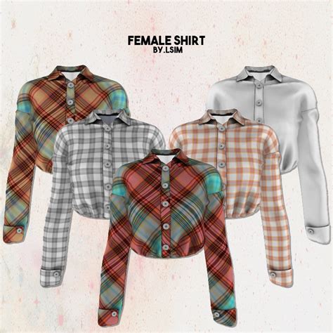 Lsimfemaleshirt Lsim On Patreon Sims 4 Mods Clothes Sims 4