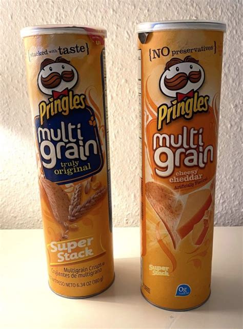 Pringles Multigrain Original Super Stackmultigrain Cheesy Cheddar