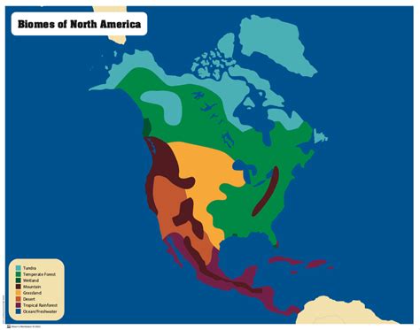 Montessori Materials Biomes Puzzle Map Of North America