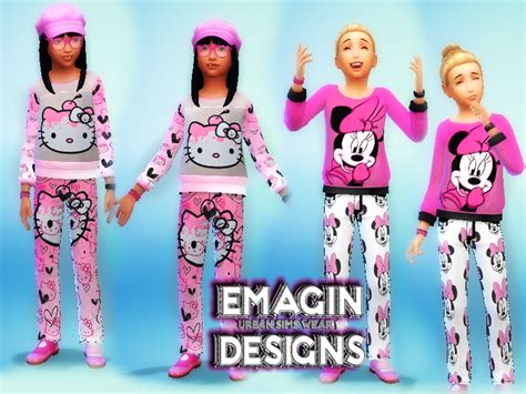 The Sims Resource Hello Kitty Pink Shirt Girls