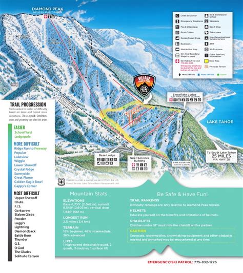 Diamond Peak Ski Trail Map Free Download