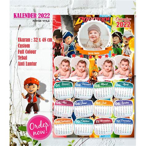 Jual Kalender 2022 Dinding Cetak Kalender 2022 Boboiboy Kalender 2022 Poster Shopee Indonesia