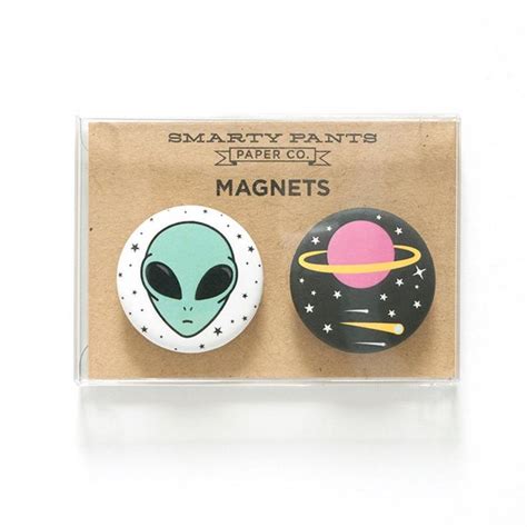 Alien Magnet Set Etsy Magnets Magnet Set Button Magnets