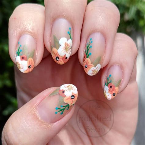 Incredible Basic Flower Nail Design Ideas Clowncoloringpages