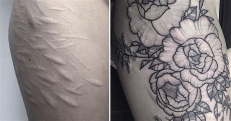 Tattoo Artist Poppy Seger Covers Self Harm Scars With Beautiful Tattoos